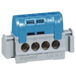 Bornier de rpartition isol neutre - 4 connexions 1, 5mm  16mm - bleu - 75mm legrand