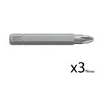 Bosch 3 embouts de vissage court et long pour vis a empreinte pozidriv - longueur 51 mm Bosch 3 embouts de vissage court et long pour vis a empreinte pozidriv - longueur 51 mm
