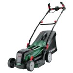Bosch 37 - 550 marcher derri�re un tracteur tondeuse batterie noir et vert