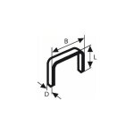 Bosch agrafes a fil fin type 58 - 13 x 0. 75 x 10 mm - lot de 1000 Bosch agrafes a fil fin type 58 - 13 x 0. 75 x 10 mm - lot de 1000