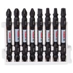 Bosch assortiment de 8 embouts de vissage � double t�te impact control de bosch professional - 260925c155 ...