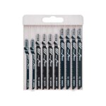 Bosch coffret de 10 lames pour scie sauteuse xpro wood - 2607010629