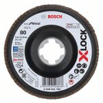 Bosch disque � lamelles x - lock, metal, g 80, x571, 115mm, k80 - 2608621765