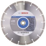 Bosch disque  trononner diamant standard for stone, 300 x 20, 00 + 25, 40 x 3, 1 x 10 mm - 2608602602 ...