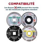 Bosch disques  trononner diamants x - lock best for ceramic extra clean turbo 125x22, 23x1, 4x7 - ...