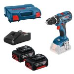 Bosch gsb 18v - 28 - set de perceuse - visseuse  percussion sans fil 18v li - ion (batterie 2x 3. 0ah) ...