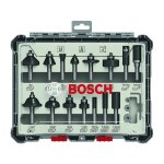 Bosch kit de 15 fraises mixtes � queue de 1 / 4  - 2607017473