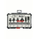 Bosch kit de 6 fraises  araser et de bordage  queue de 1 / 4  - 2607017470
