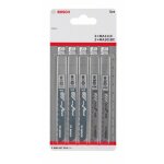 Bosch lame de scie sauteuse mis en bois. 5 pi?ce. tige makita