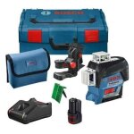 Bosch laser lignes gll 3 - 80 cg professional, dans une l - boxx, avec 1 batterie 2, 0 ah li - ion, pack ...