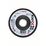 Bosch plateaux � lamelles x - lock version coud�e, spatule fibre, Ø 125 mm, g 80, x571, best for metal ...