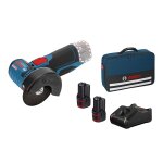 Bosch professional meuleuse angulaire sans fil gws 12v - 76, avec 2 x 2. 0 ah li - ion batterie - 06019f200c ...