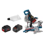 Bosch professional scie  onglets sans - fil biturbo gcm 18v - 216, 2 x batteries 5. 5ah, chargeur - ...