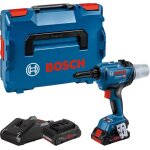 Bosch riveteuse sans fil grg 18v - 16 c : 2 batteries procore18v 4ah, l - boxx - 06019k5001
