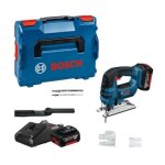 Bosch scie sauteuse sans fil gst 18 v - li b, avec 2 x 4. 0 ah li - ion batterie, l - boxx - 06015a6106 ...