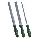 Bosch set de 3 r�pes (r�pes a bois robustes plates / rondes / demi - rondes acier au carbone dur)