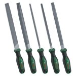 Bosch set de 5 limes (limes ronde / demi - ronde / plate / triangulaire / carr�e ; acier au carbure dur ...
