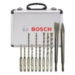 Bosch set de forets et de burins 11pcs, sds - plus, dans un coffret en aluminium - 2608578765 Bosch set de forets et de burins 11pcs, sds - plus, dans un coffret en aluminium - 2608578765