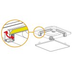 Bouche d'insufflation ou d'extraction salle de bains et wc d80 mm unelvent