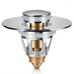 Bouchon d'�vier de salle de bain universel, filtre de vidange d'�vier popup de bassin de 1. 1 a 1. 5 ...