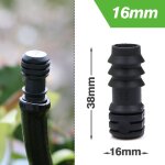 Bouchons d'extrmit barbels en pe pour tuyau d'arrosage de jardin, raccords de tube, systme de micro ...