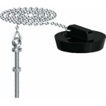 Bouchon sur �vier avec cha�nette perl�e chrome + borne - gripp - 454263