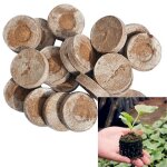 Boue vgtale compresse de 3 x 1 cm, 3 cm de diamtre, bloc nutritif pour plantation de graines, terreau ...