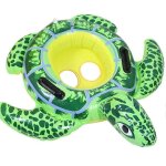 Bouee gonflable pour bebe tortue, ideale pour la piscine et les tout - petits