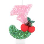 Bougies de 3e anniversaire cerise pour filles, décorations de 3e anniversaire de fille, bougie rouge ... Bougies de 3e anniversaire cerise pour filles, décorations de 3e anniversaire de fille, bougie rouge ...