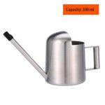Bouilloire d'arrosage en acier inoxydable de 300 ml avec pot d'arrosage intrieur semi - ouvert