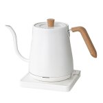 Bouilloire electrique a col de cygne, bouilloire a eau 800 ml, theiere en acier inoxydable pour cafe ...