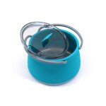 Bouilloire portable multifonctionnelle en silicone, pour camping en plein air, randonn�e, pot de randonn�e, ...