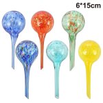 Boules d'arrosage en verre colorées - 4 / 6 pièces, 100 ml, arrosage facile des plantes pour l'intérieur ... Boules d'arrosage en verre colorées - 4 / 6 pièces, 100 ml, arrosage facile des plantes pour l'intérieur ...