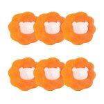 Boule d'�pilation pour machine � laver 6 pcs orange