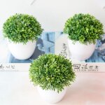 Boule de gazon artificiel, plante verte, bonsa miniascape, pour dcoration de table de mariage, pour ...