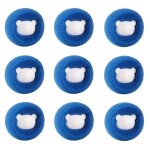 Boule de lavage pour machine � laver bleu paquet de 9