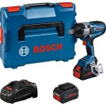 Boulonneuse sans - fil gds 18v - 1050 h (machine complte) avec 2 batteries 5, 5 ah en coffret l - boxx ...