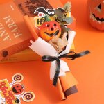 Bouquet de fleurs de citrouille artisanal pour halloween, dcoration de fleurs artificielles, faux bouquet ...