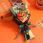 Bouquet de fleurs de citrouille artisanal pour halloween, dcoration de fleurs artificielles, faux bouquet ...