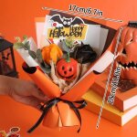Bouquet de fleurs au crochet fini, bouquet de tournesol fait a la main, cadeau de saint - valentin, dcor ...
