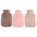 Bouteille d'eau chaude de 2000ml, douce pour garder au chaud en hiver, portable et rutilisable, housse ...