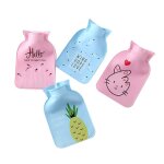Bouteille d'eau chaude en pvc, pour la maison, mignon, dessin anim, vis de chauffe - eau, qualit suprieure, ...