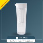 Bouteille d'eau de grande capacit� 1. 1 l, sortie d'eau rotative scell�e avec filtre, bouilloire d'eau ...