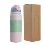 Bouteille d'eau isotherme en acier inoxydable owala freesip avec paille et mug thermique 32 oz Bouteille d'eau isotherme en acier inoxydable owala freesip avec paille et mug thermique 32 oz