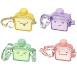 Bouteille d'eau en plastique portable 400ml, kawaii, avec sangle de transport, sans bpa et anti - fuite, ...