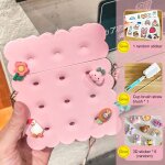 Bouteille d'eau portable en plastique avec brosse autocollante, 380ml, pour biscuits, gobelets en paille, ...