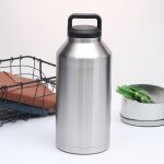 Bouteille d'eau de sport de grande capacit� pour l'alpinisme, thermos sous vide en acier inoxydable 304 ...
