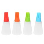 Bouteille d'huile en silicone portable avec brosse, pinceaux a huile pour grill, huile liquide, pâtisserie, ... Bouteille d'huile en silicone portable avec brosse, pinceaux a huile pour grill, huile liquide, pâtisserie, ...