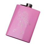 Bouteille de vin en acier inoxydable pour femmes, 8oz, rouge prune, m�tal, style pour dames, carafe, ...