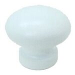 Bouton de meuble bombe h�tre Ø 30 mm - blanc